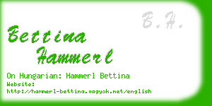 bettina hammerl business card